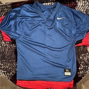 Football practice Jerseys bundle of three. Red Lg, Blue xl, Black Lg